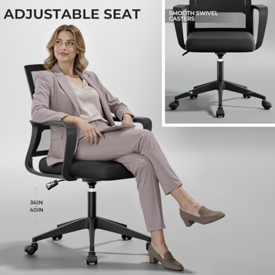 Desk Chair Mesh Office Chair w – обзор и цена Task Chair Mid Back