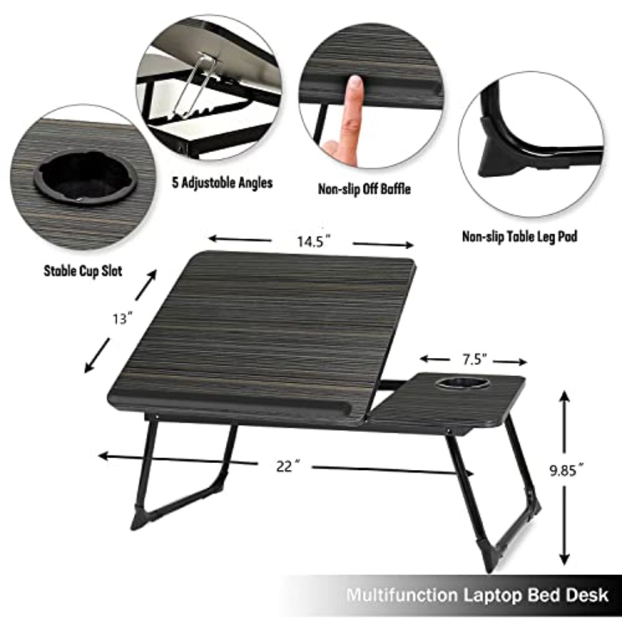 Laptop Desk for Bed CouchLap D – обзор и цена Adjustable Laptop Table