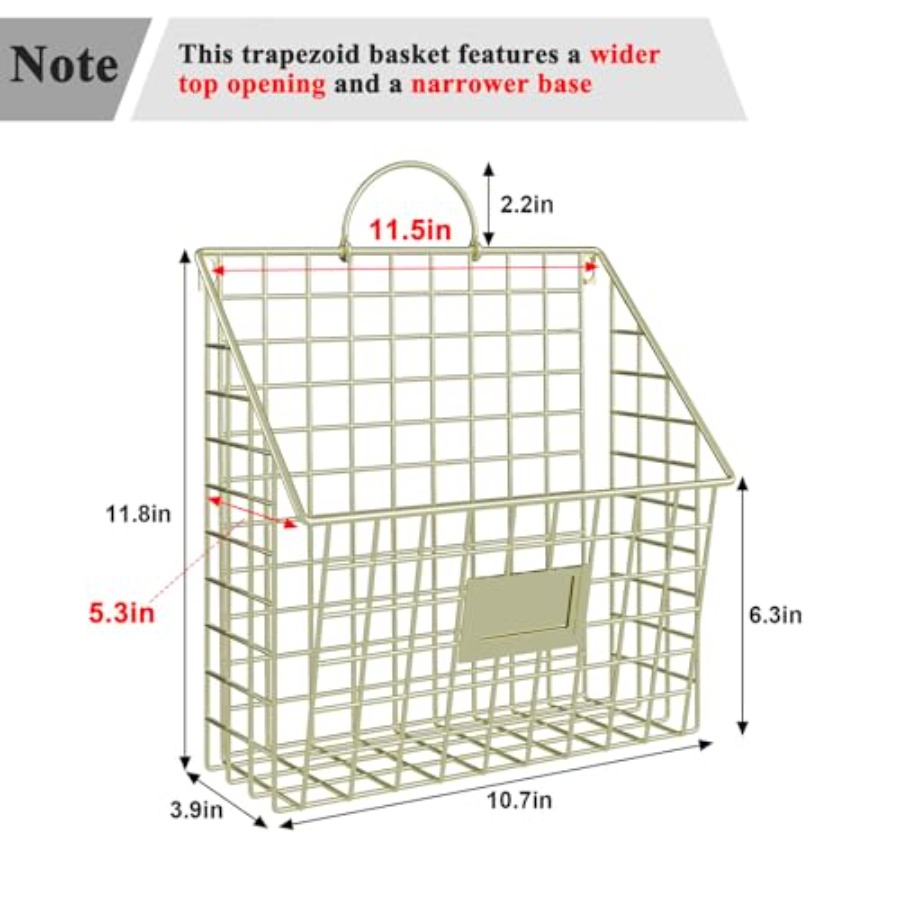 Wall File Organizer Mesh Hangi – обзор и цена Paper Basket Mesh